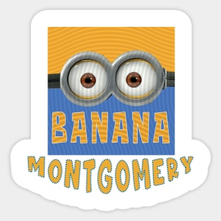 DESPICABLE MINION AMERICA MONTGOMERY Sticker